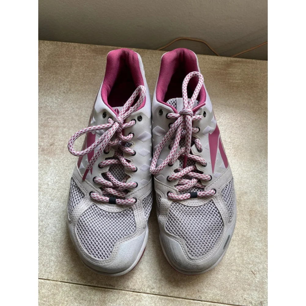Reebok CrossFit Training Barefoot Sneakers Gray Berry Purple 10.5 Lightweight